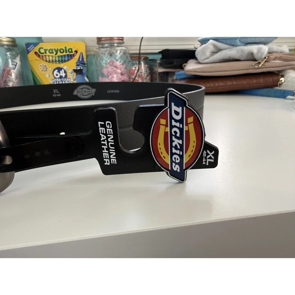 Dickies Genuine Leather Workwear Belt Black XL 42-44‎ 11IP020021 NWT Durable